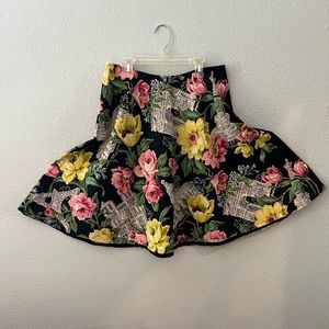 Vintage Barkcloth Skirt